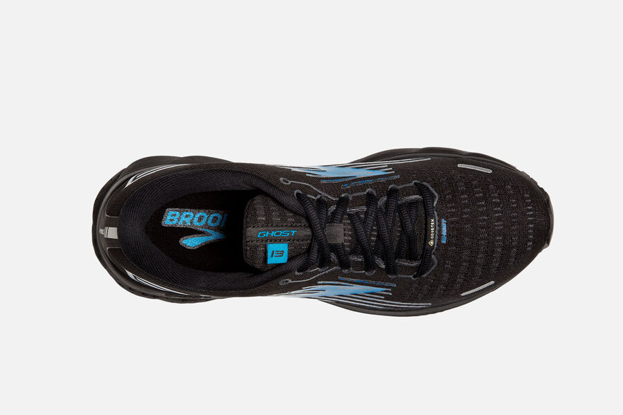 Brooks Ghost 13 GTX Road Running Shoes - Mens - Black/Blue - ZN7905423